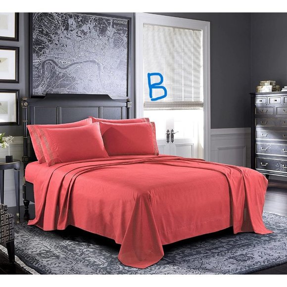 6 Piece Bed Sheets - Cal King, King, Queen , Full  Sheet Set [6-Piece,] … - Picture 11 of 12